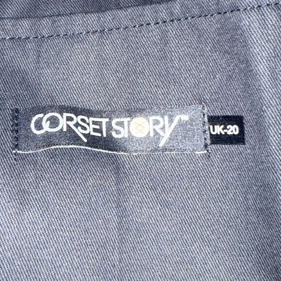 Corset Story Elegant Overbust Corset Top Floral Chiffon Sleeves US 16 NEW 36'' - Picture 13 of 15